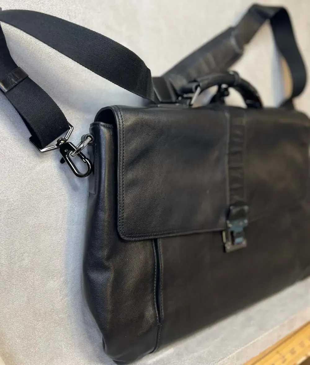 Vtg Tumi Beacon Hill Irving Slim Leather Briefcase 68541D